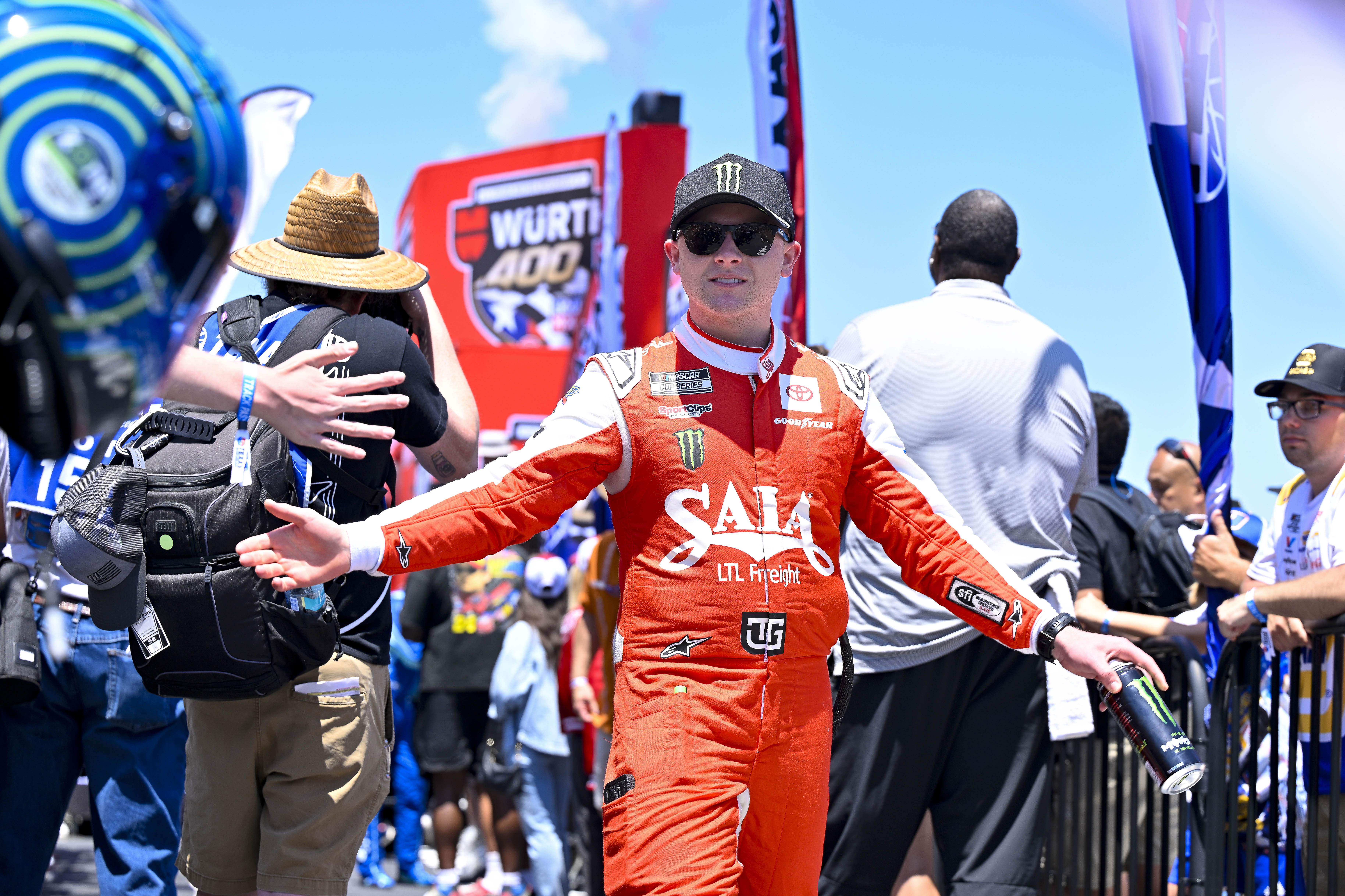 NASCAR Cup Series driver Ty Gibbs (54) is introduced before the start of the Wurth 400 race at Texas Motor Speedway, May 4th 2025 - Source: Imagn